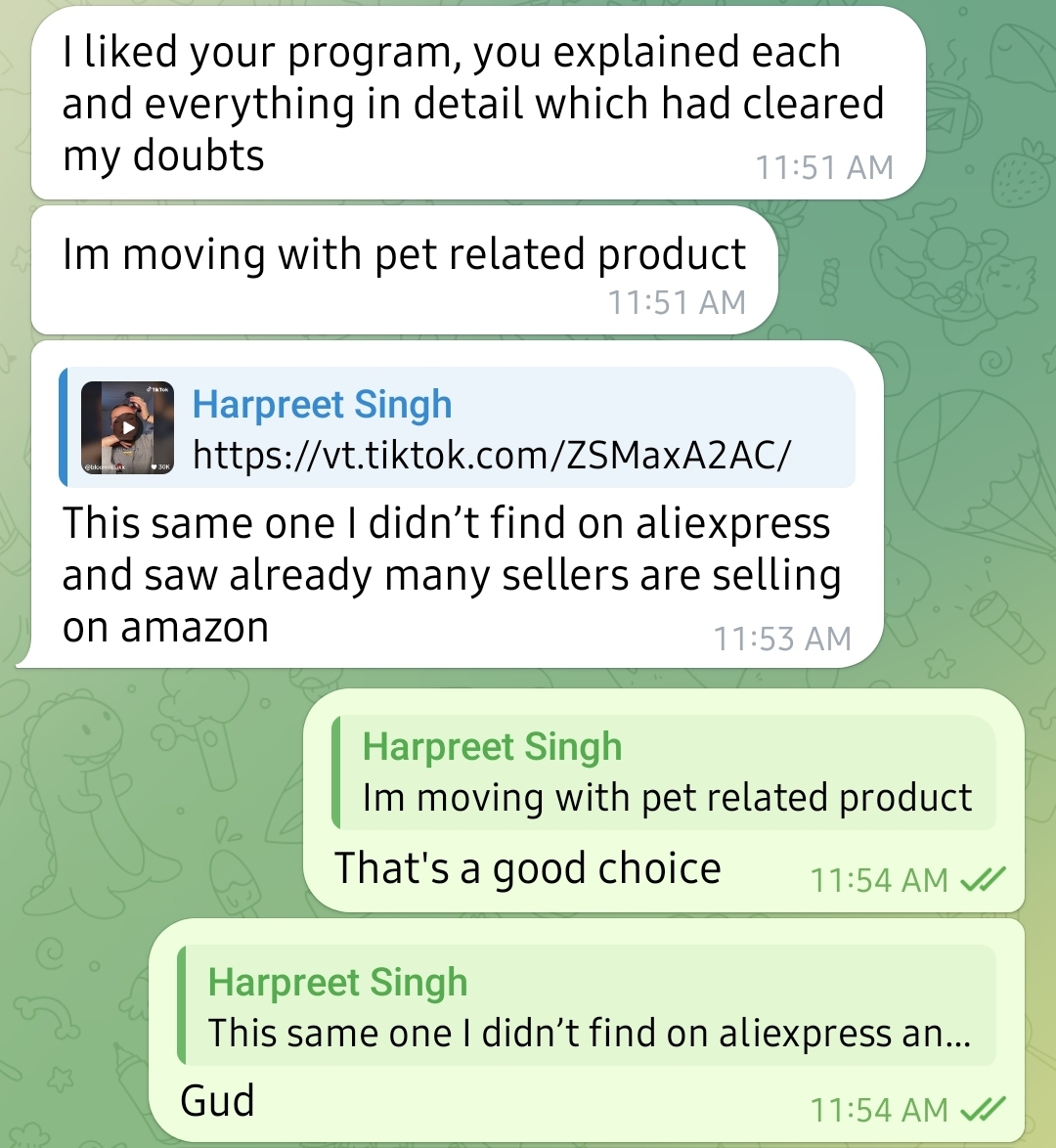 Student review about cleared doubts